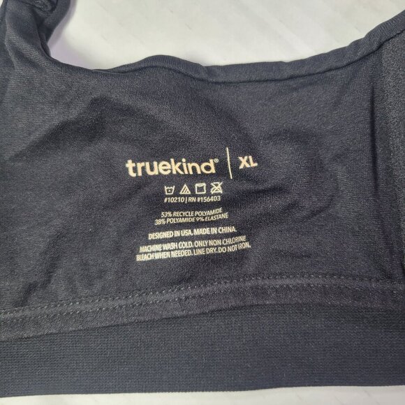 Truekind Black Supportive Comfort Wireless Shaping Bra #10210 Size XL - Picture 4 of 4